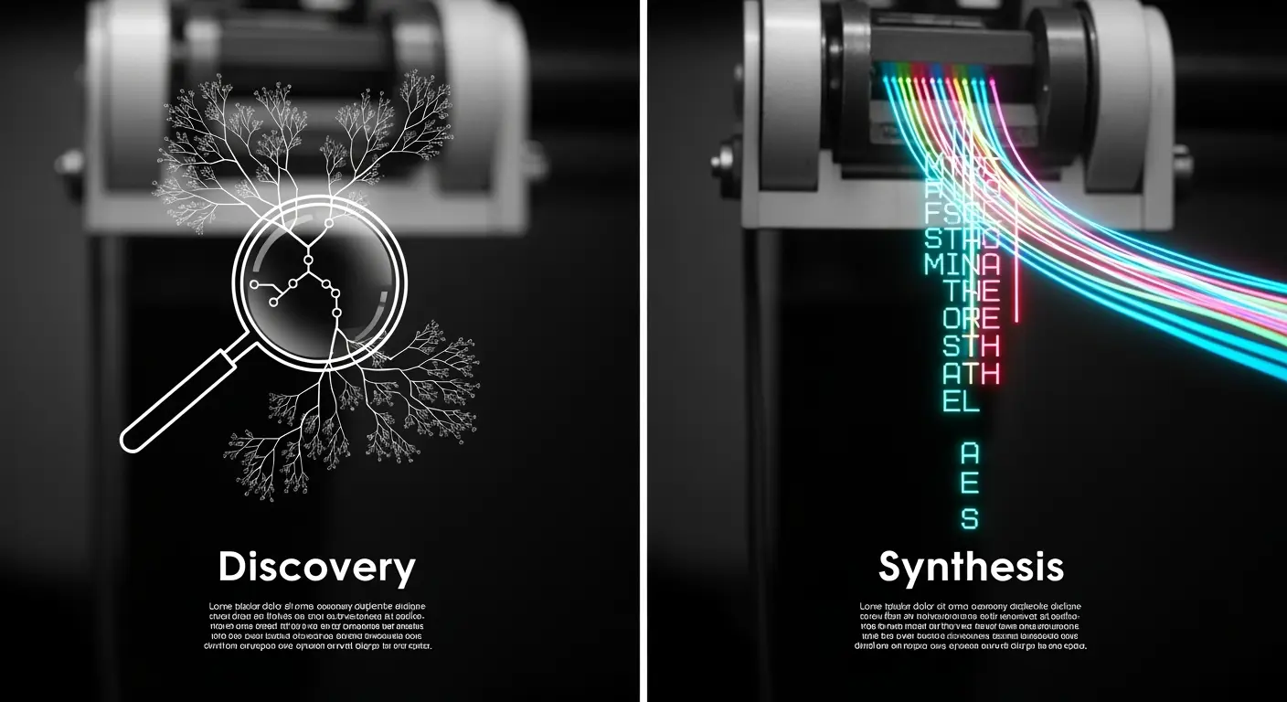 The Core Difference Synthesis vs. Discovery