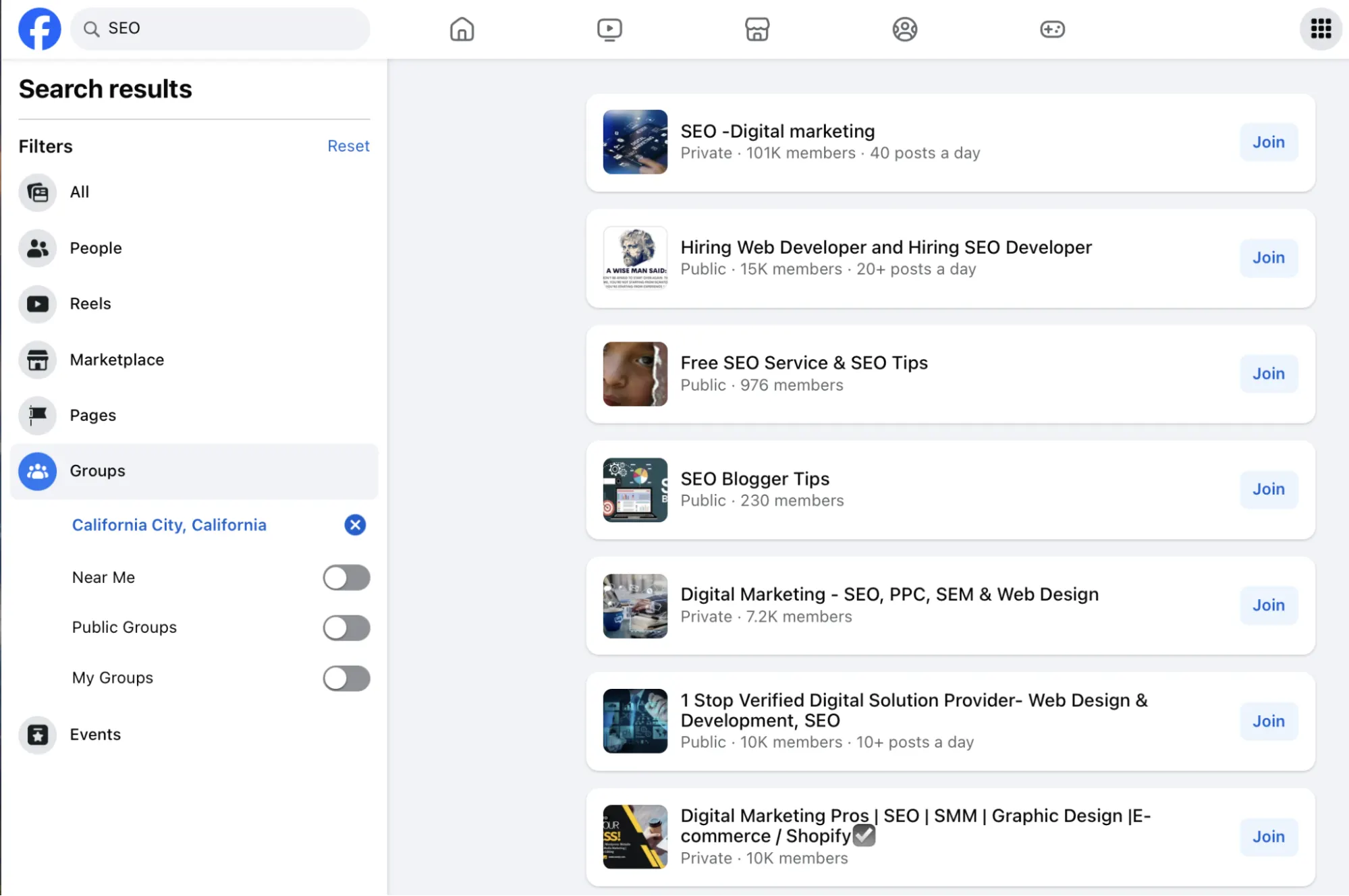 Facebook Groups