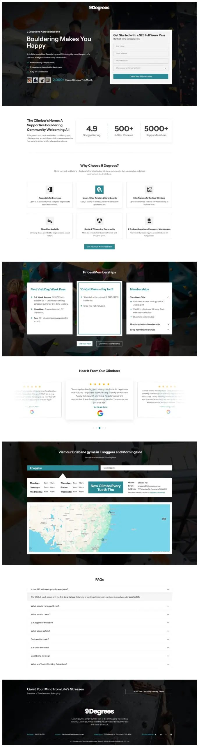 9Degrees Landing Page 9Degrees Landing Page