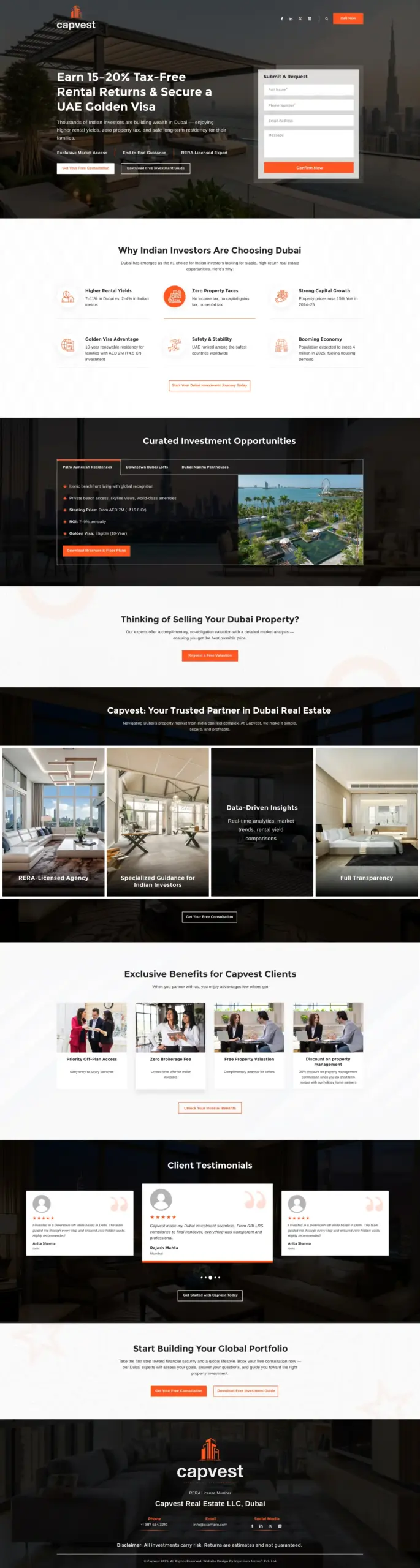 Capvest Landing Page Capvest Landing Page