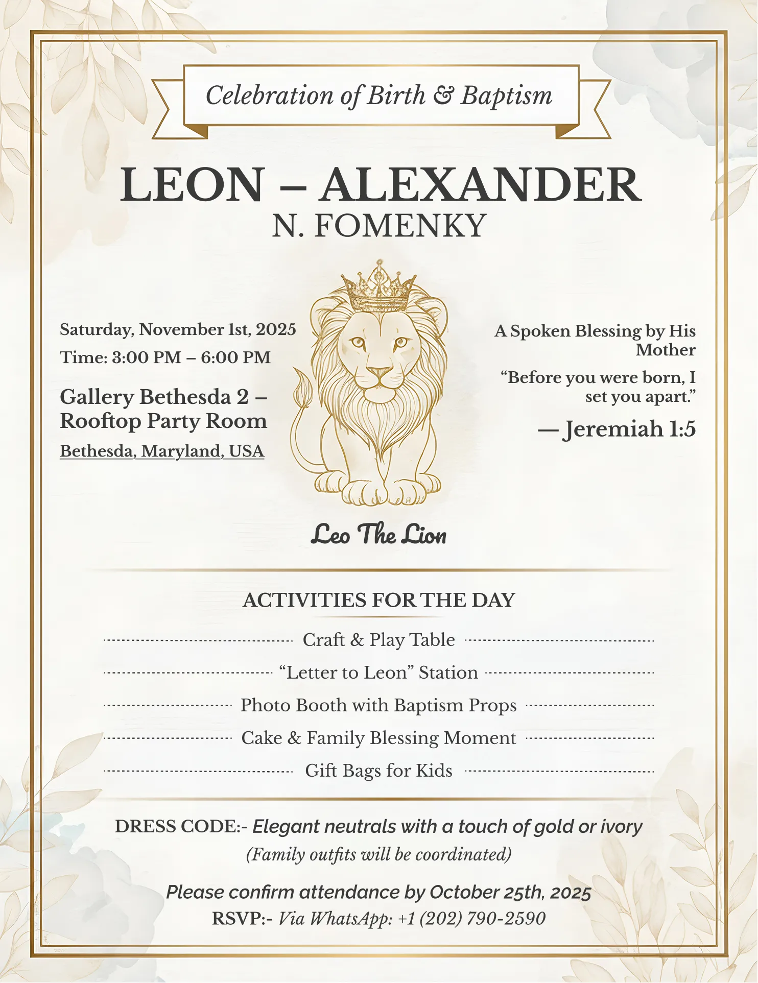 Leon Alexander Flyer Design Leon Alexander Flyer Design