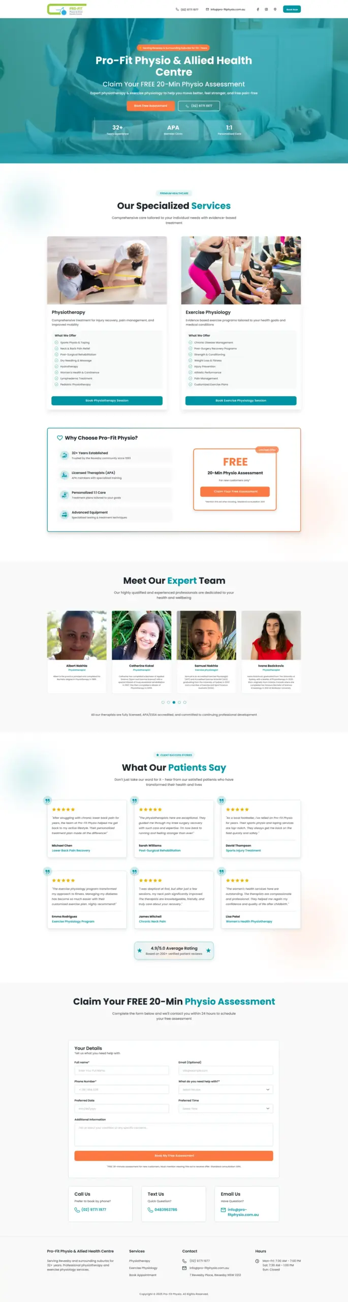 Pro Fit Landing Page Pro Fit Landing Page