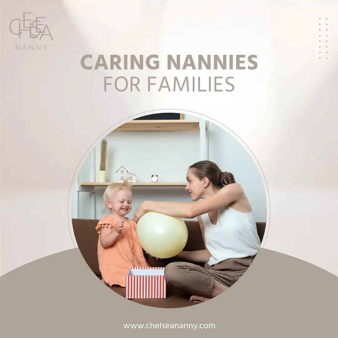 Chelsea Nanny Childcare Social Media Post Chelsea Nanny Caring Nannies for Families Social Media Post Design