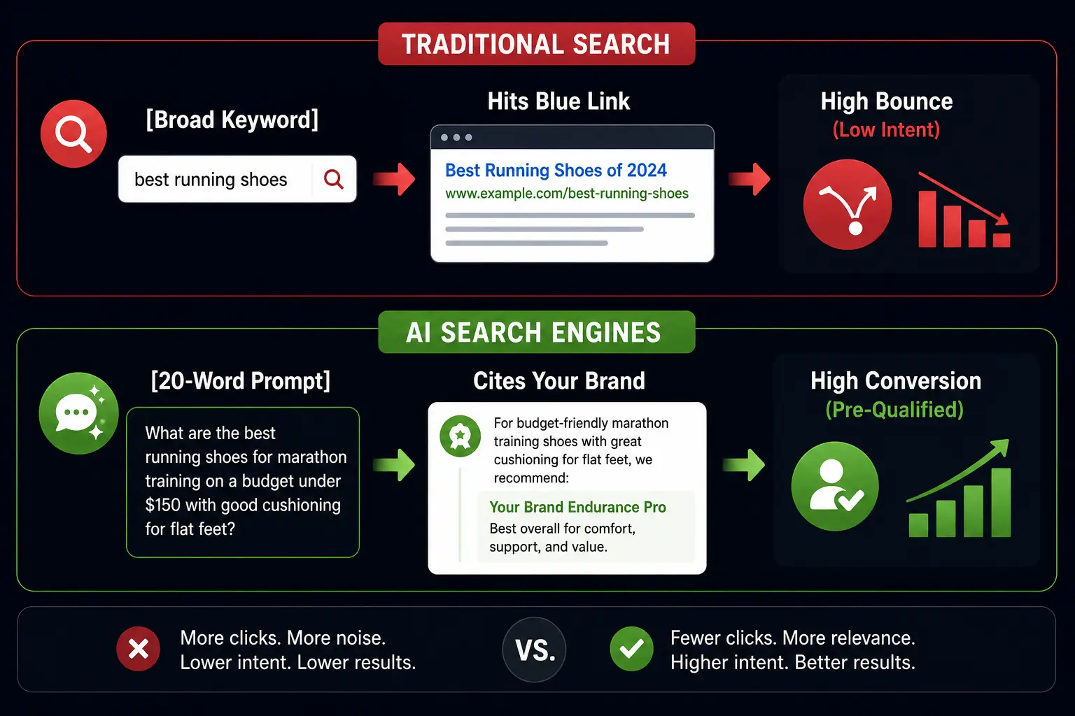 The Conversion Premium Raw Visibility vs. Commercial Impact