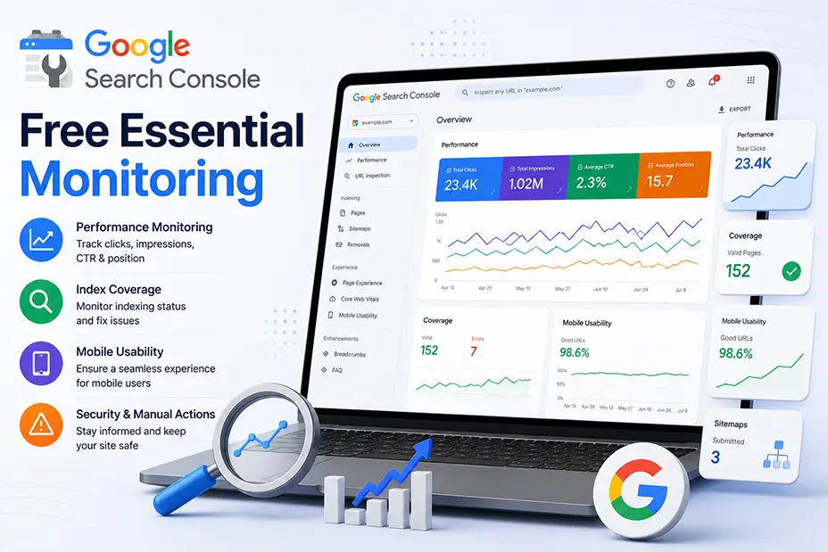 Google Search Console (GSC) Free Essential Monitoring