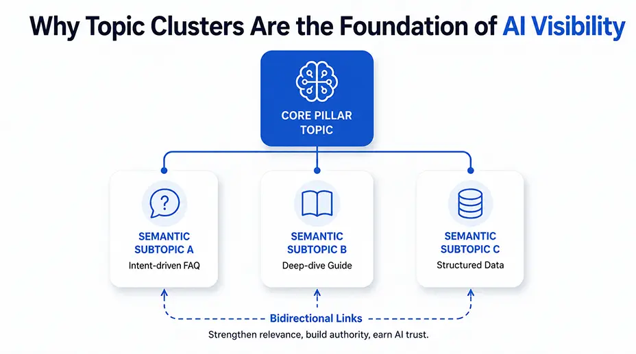 Why Topic Clusters Are Becoming the Foundation of AI Visibility