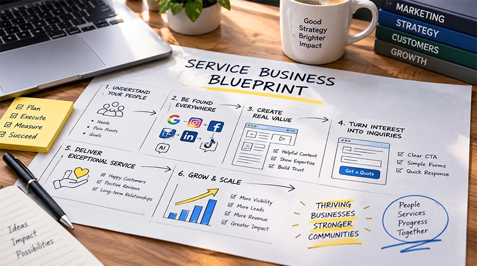 A Winning Blueprint for Service Companies to Thrive Across Search, Social, and AI