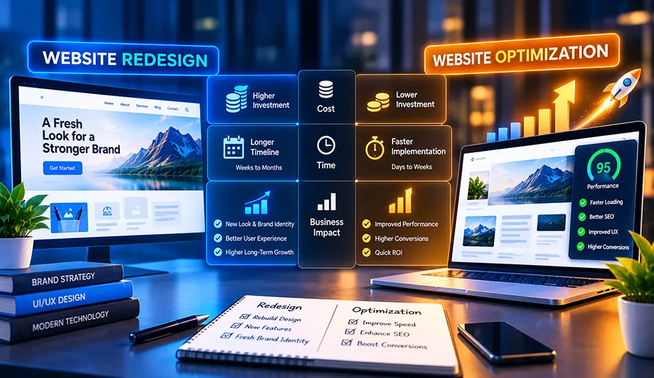 Website Redesign vs. Website Optimization